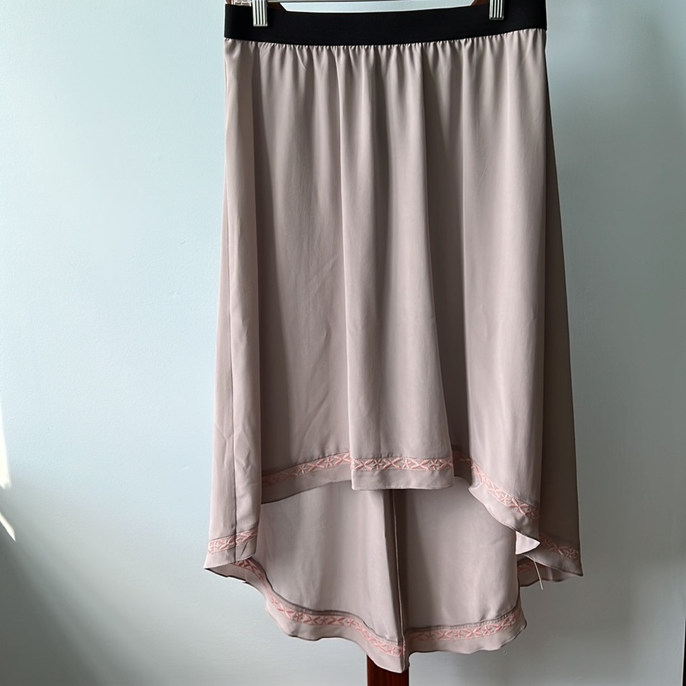 Wrap Gray High Low Skirt Size US 10